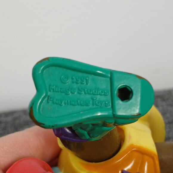 1991 Donatello Firefighter TMNT Playmates Figure Vintage 4.5" Mirage Studios - Picture 3 of 6